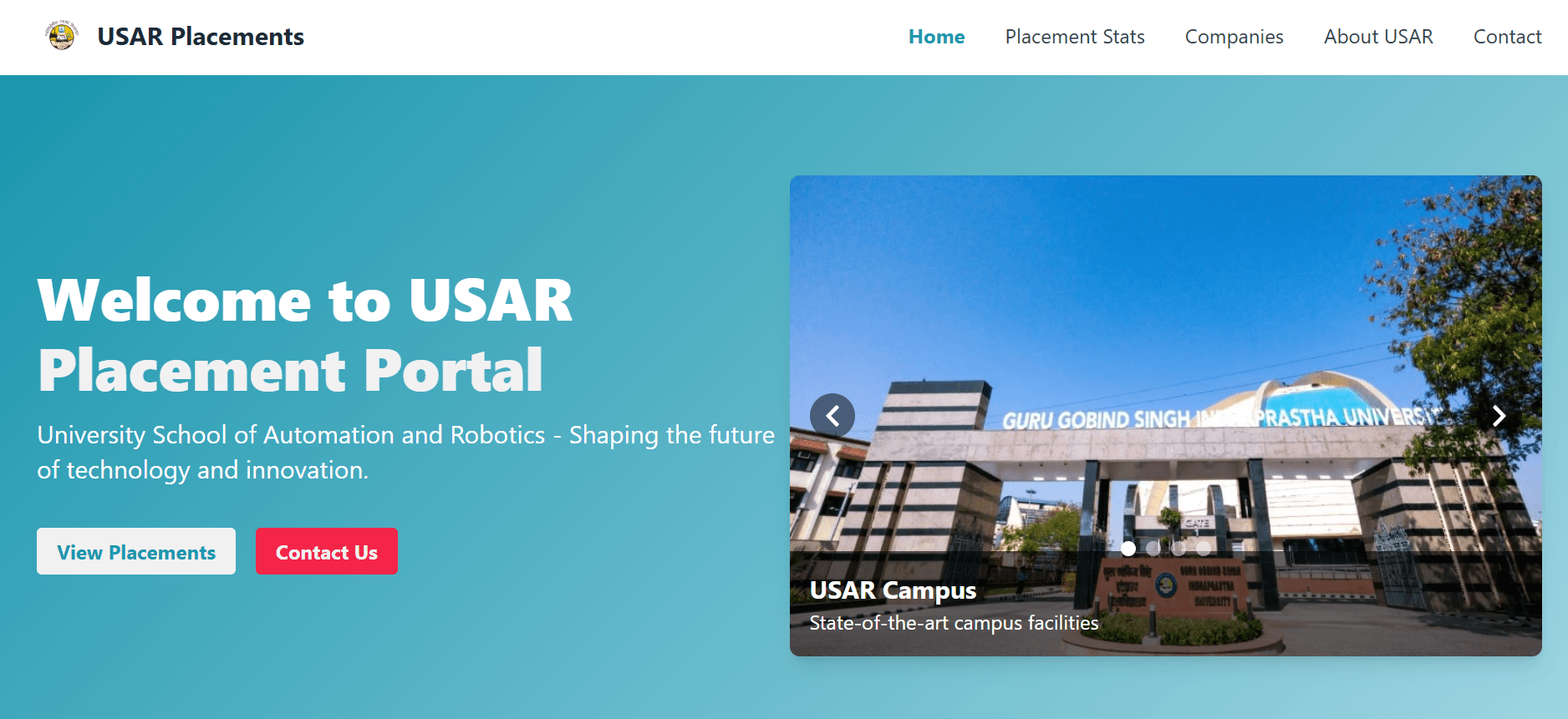 USAR Placement Portal