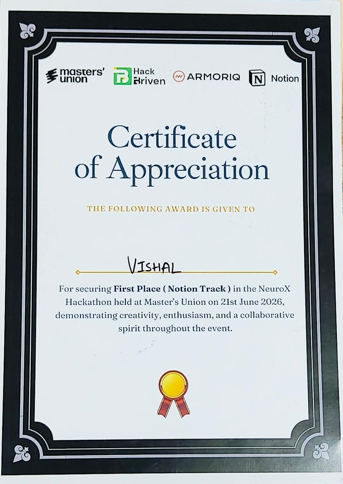 Notion Hackthon Winner